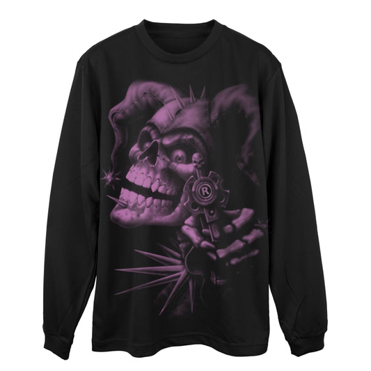 Magnum Jokes Long Sleeve Skull T-Shirt