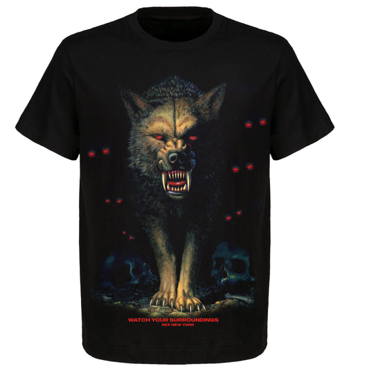 Watch Your Surroundings Wolf T-Shirt